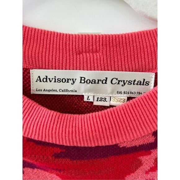 Advisory Board Crystals ABC. 123 Warped Camo Crew Neck Sweater Size Large - Picture 7 of 9